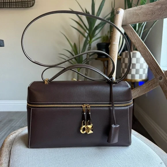 Loro Piana | Bags | Loro Piana Extra Bag L27 Dark Chocolate
